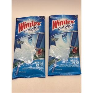 Windex Outdoor Refill Pads 3 Count (1 Pack +1) Window Glass Cleaner NEW Read